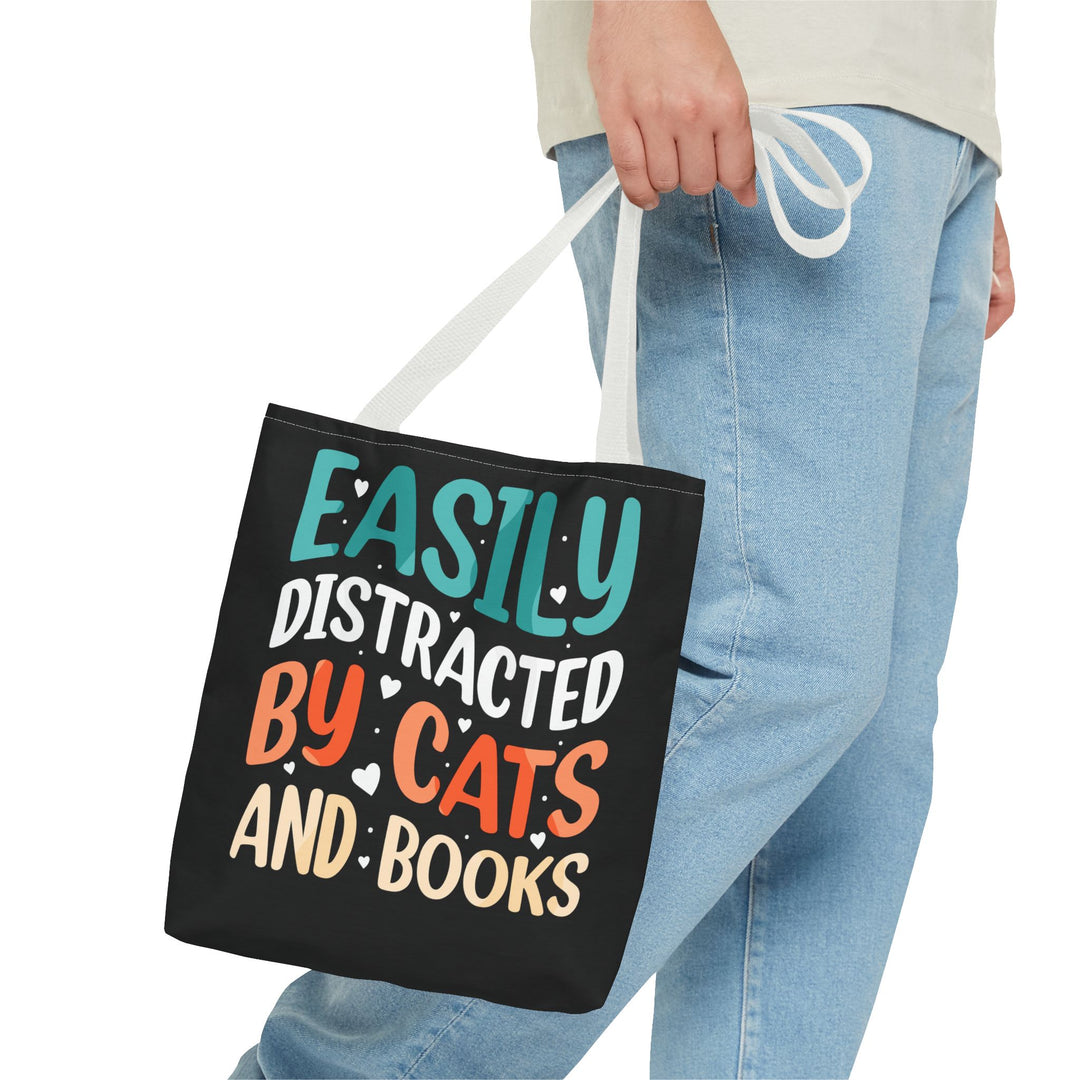 Cats and Books Tote Bag