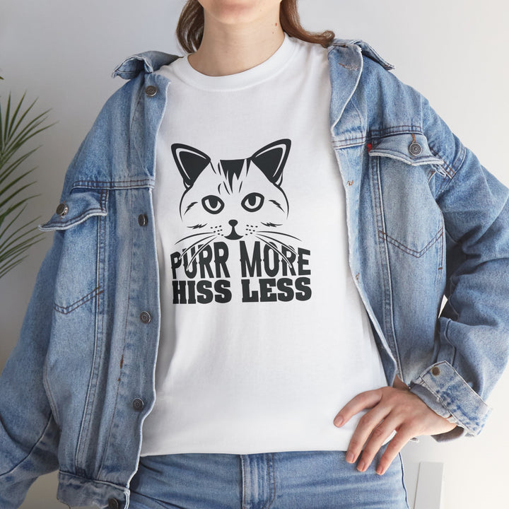 Purr More Hiss Less Cotton Tee
