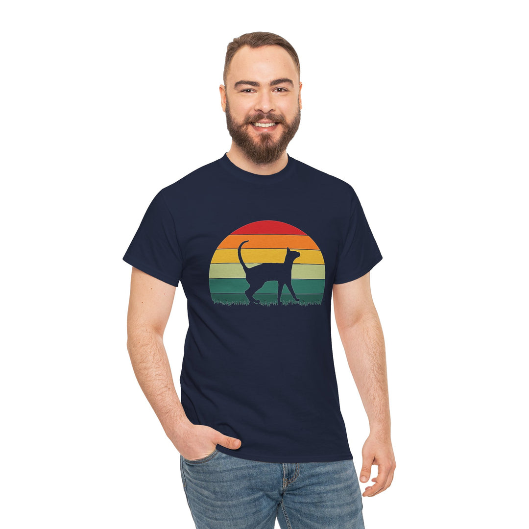 Sunset Cat Cotton Tee