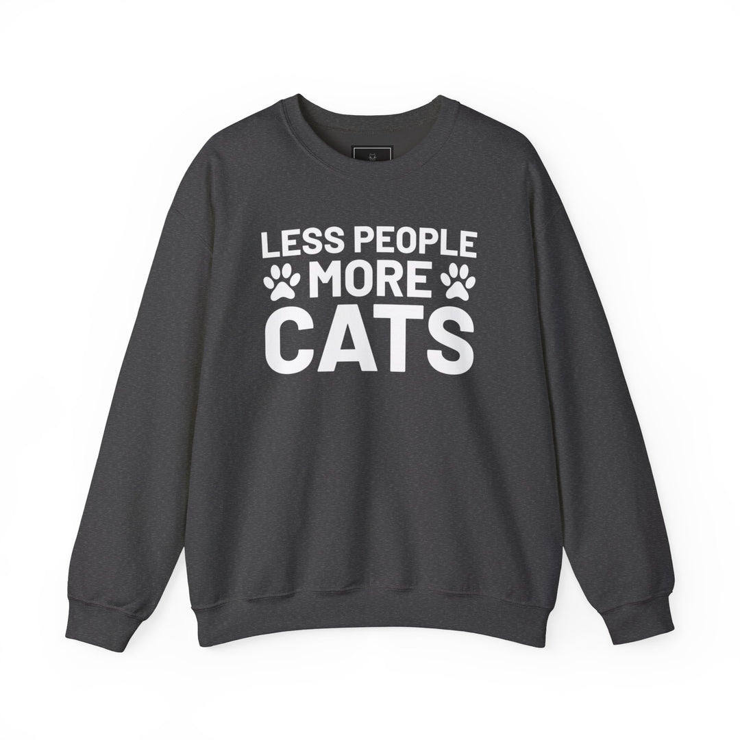 Less People More Cats Crewneck Sweatshirt