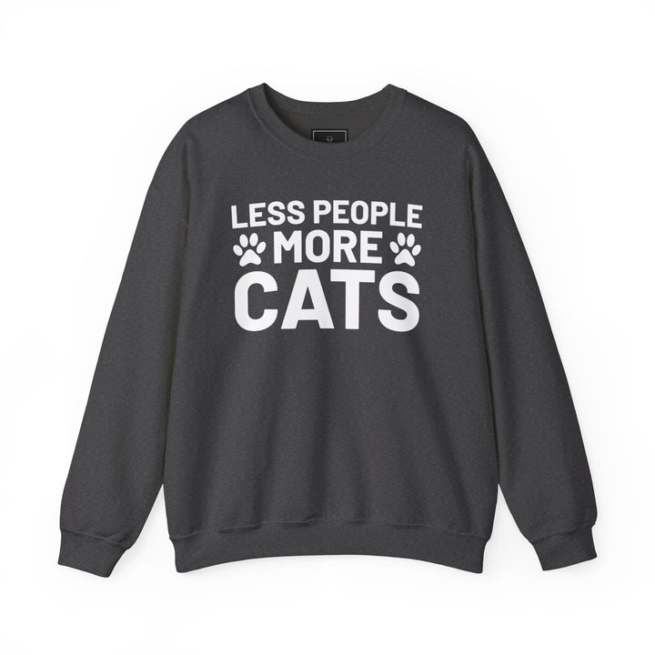 Less People More Cats Crewneck Sweatshirt