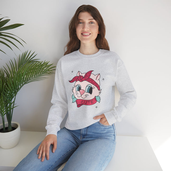 Tattoo Cat Crewneck Sweatshirt