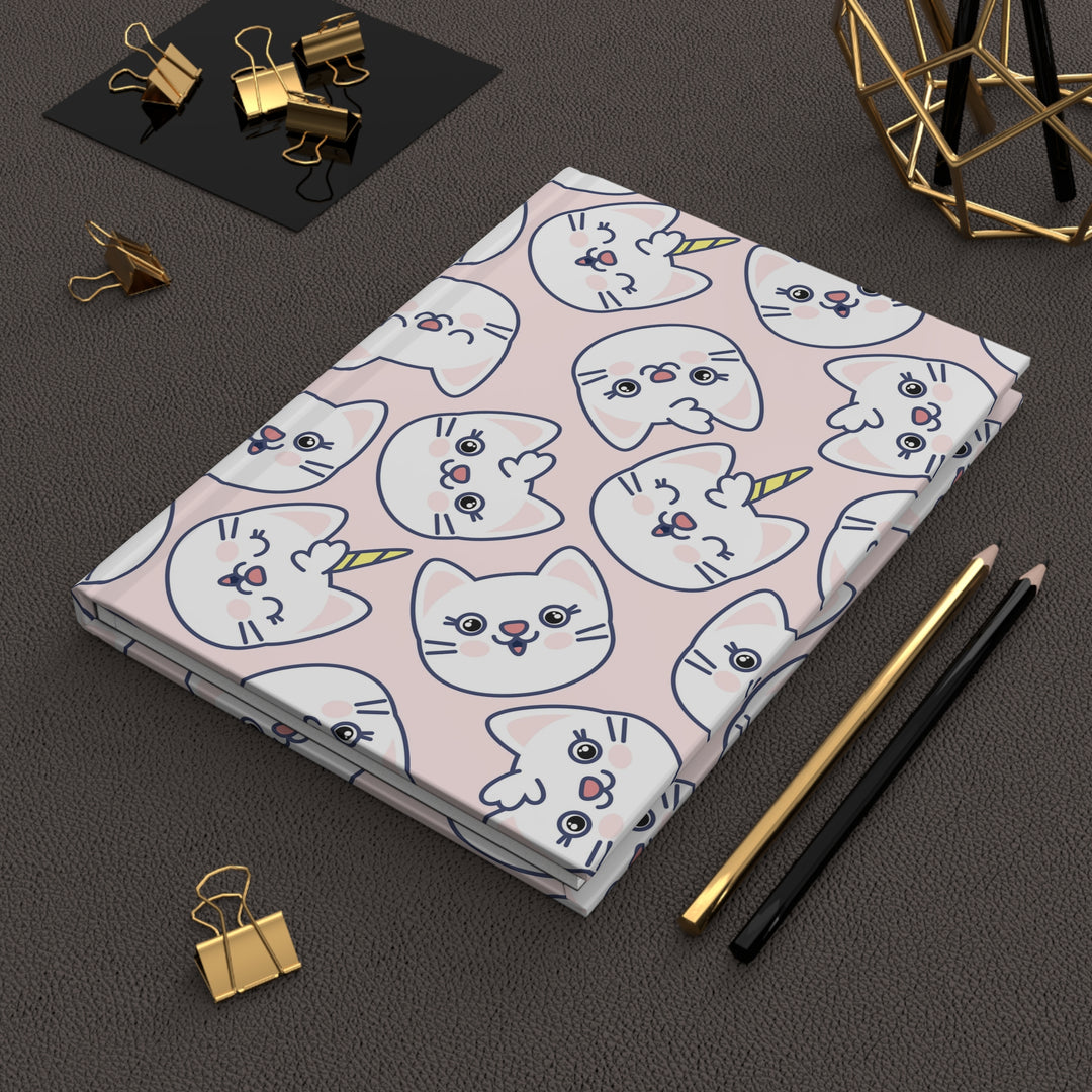 Unicorn Cat Hardcover Journal