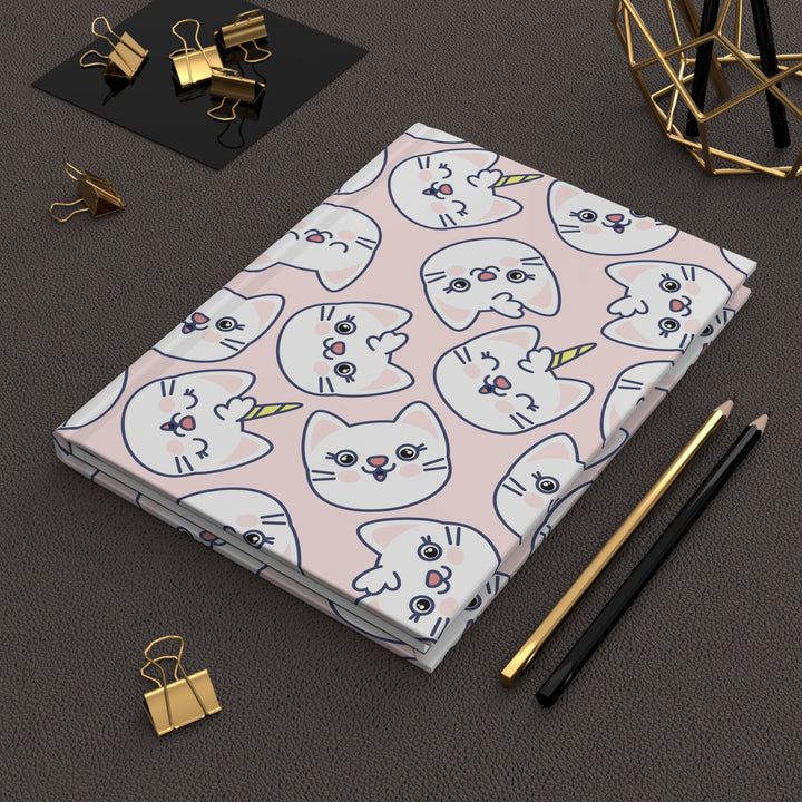 Unicorn Cat Hardcover Journal