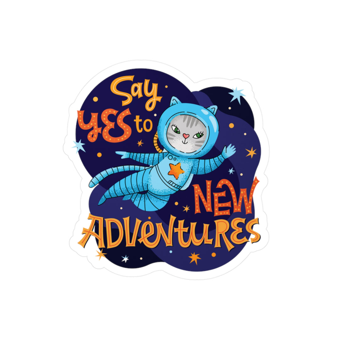 Adventure Kitty Sticker