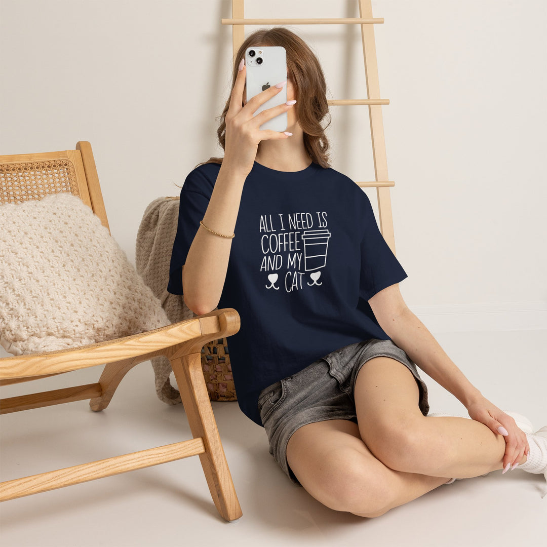 Coffee and My Cat Cotton Tee