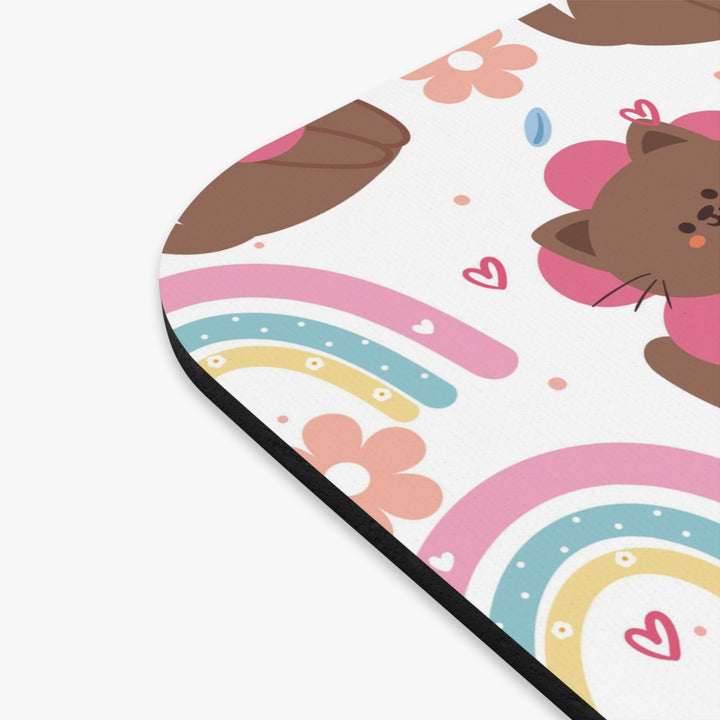 Flower Cat Mouse Pad
