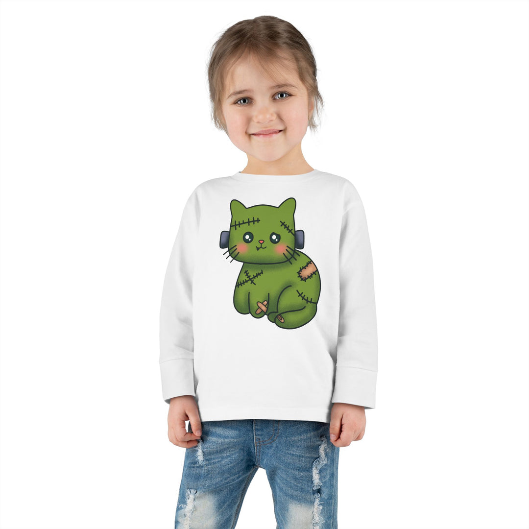 Frankenkitty Toddler Long Sleeve Tee