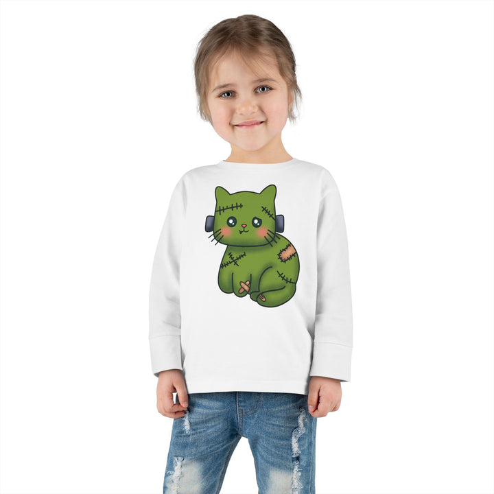 Frankenkitty Toddler Long Sleeve Tee