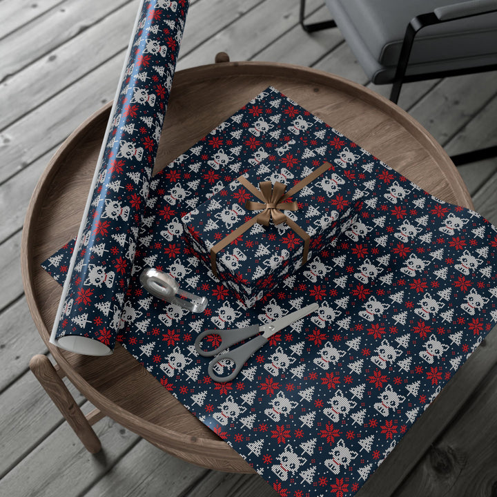 Christmas Sweater Cat Gift Wrap