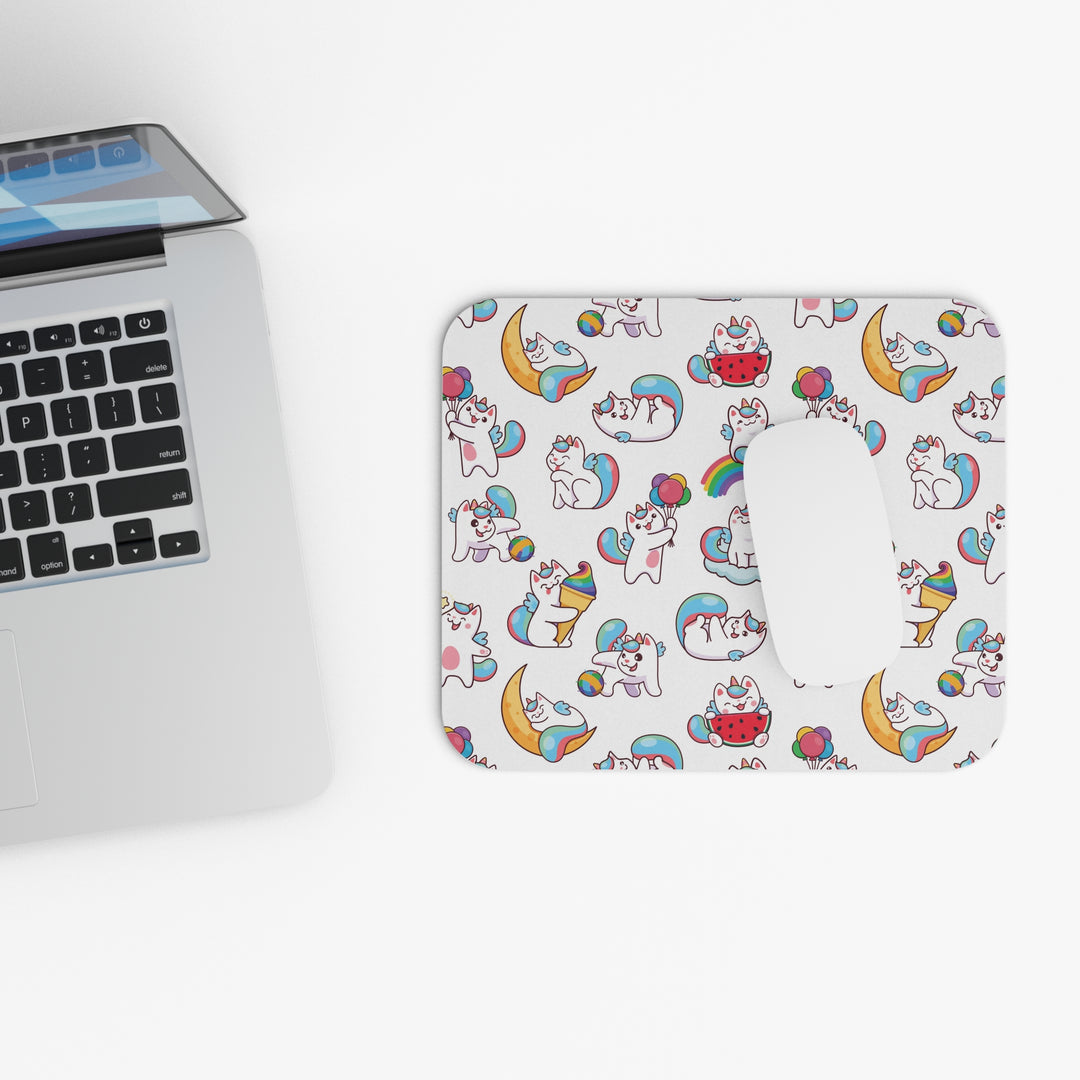 Rainbow Caticorn Mouse Pad