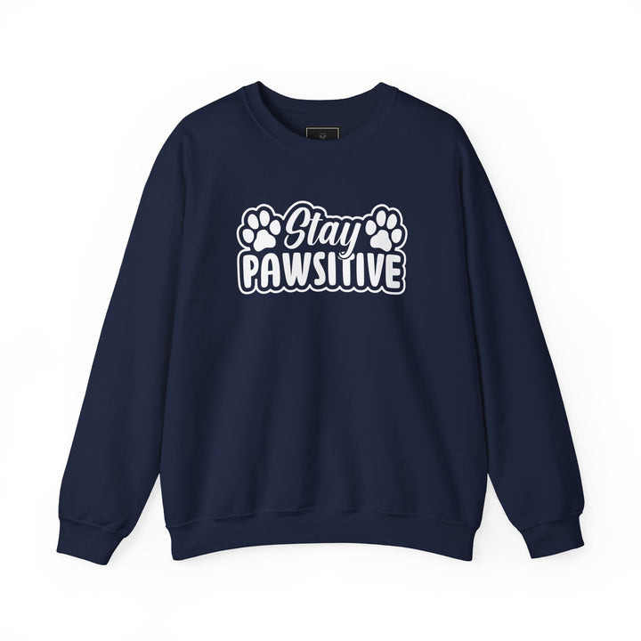 Stay Pawsitive Unisex Crewneck Sweatshirt