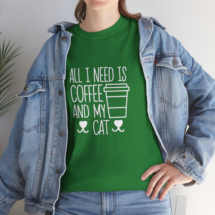 Coffee and My Cat Cotton Tee