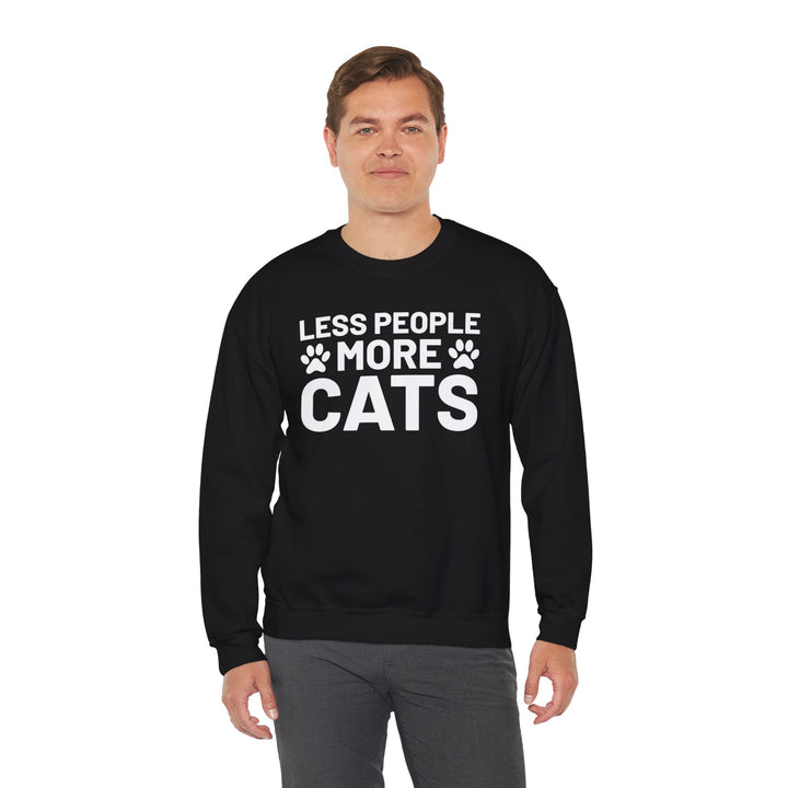 Less People More Cats Crewneck Sweatshirt
