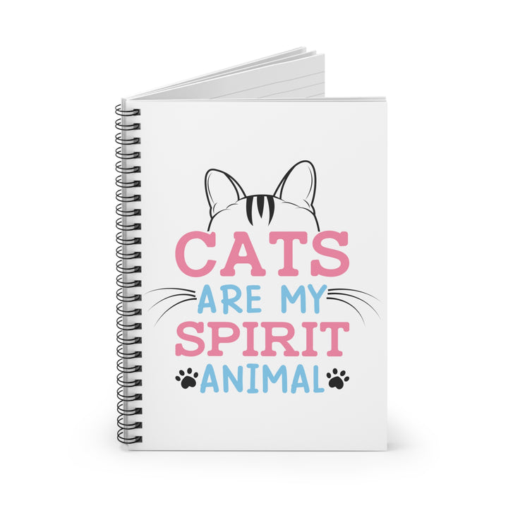 Cats Are My Spirit Animal Spiral Notebook