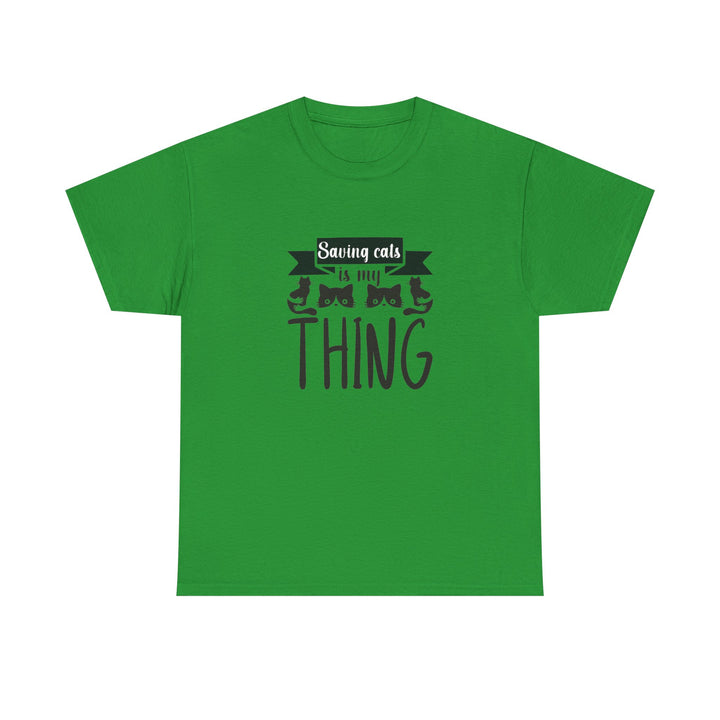 Saving Cats Is My Thing Cotton Tee
