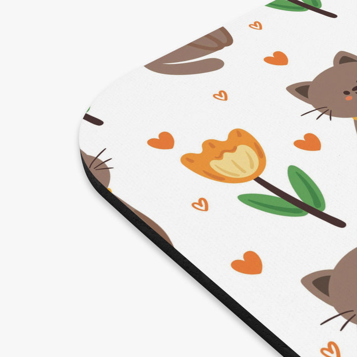 Purrfect Petals Mouse Pad