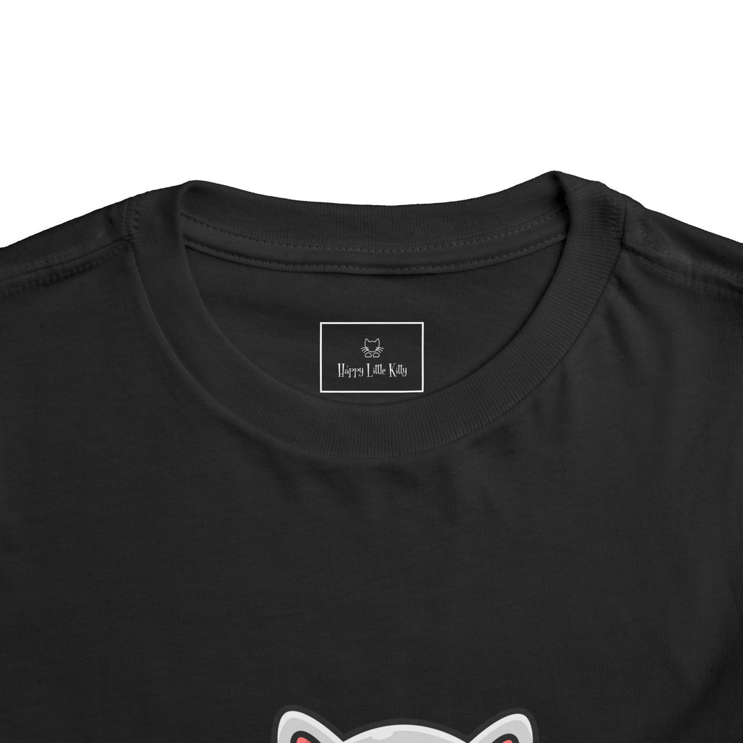 Cat Eating A Fish Toddler Tee