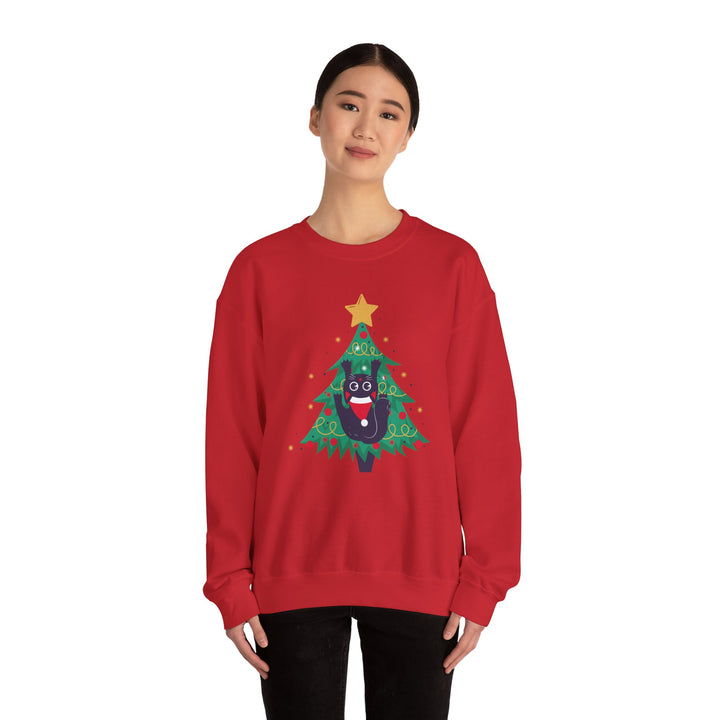 Tree Climbing Kitty Crewneck Sweatshirt