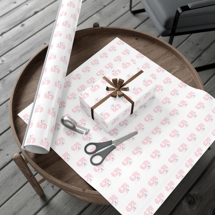 Happy 5th Birthday Cat Gift Wrap
