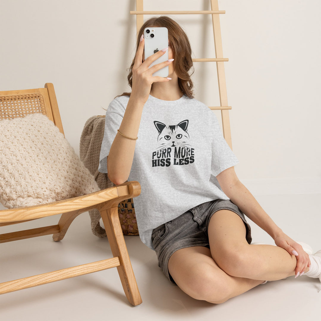 Purr More Hiss Less Cotton Tee
