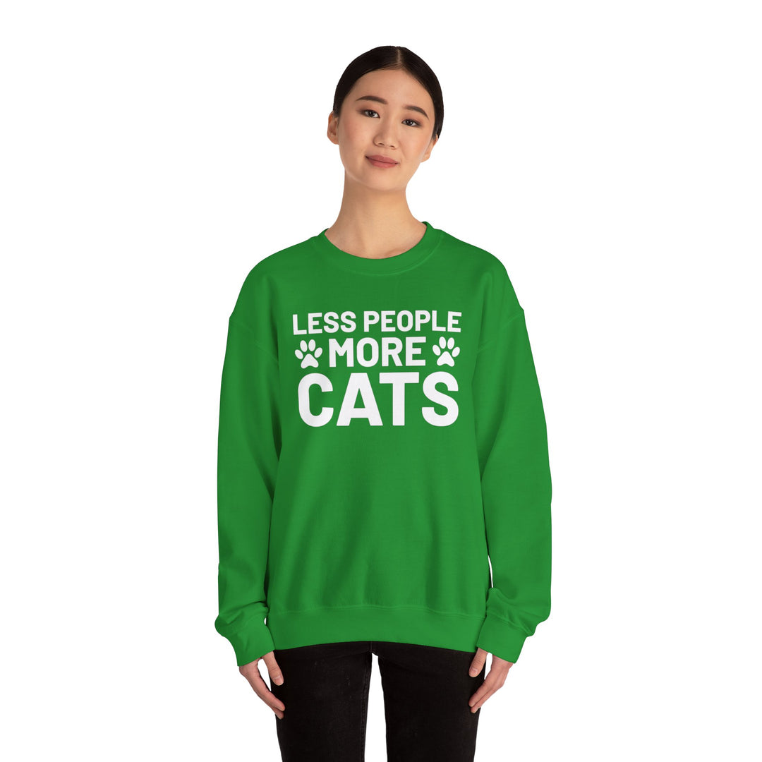 Less People More Cats Crewneck Sweatshirt