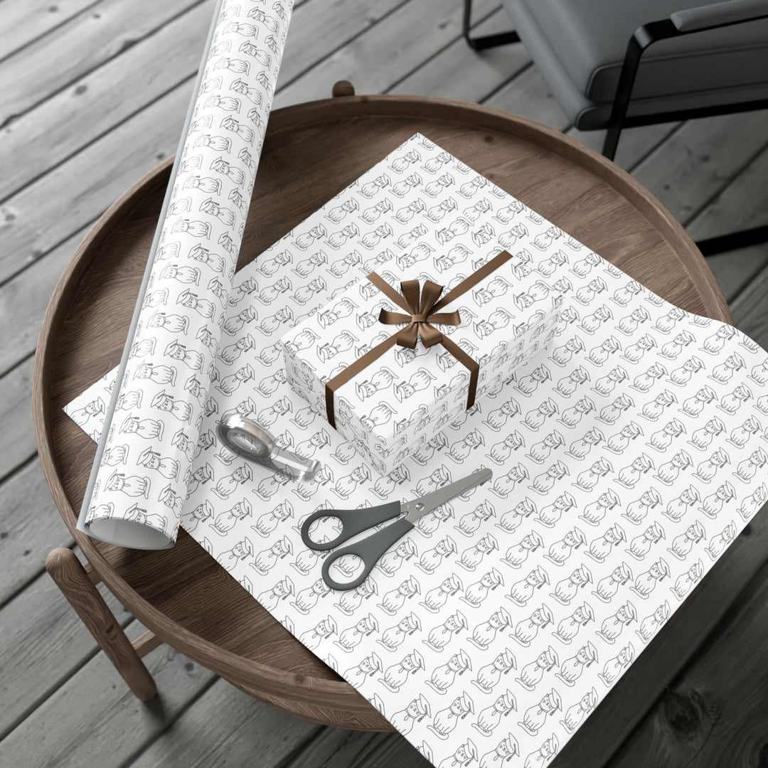 Commencement Cat Gift Wrap