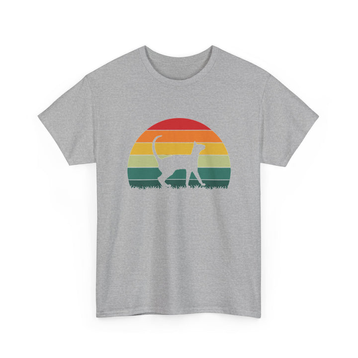 Sunset Cat Cotton Tee