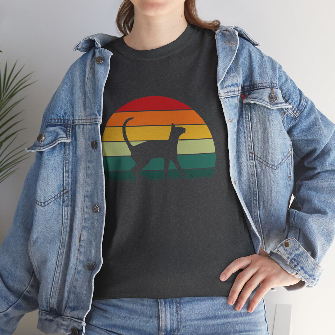 Sunset Cat Cotton Tee