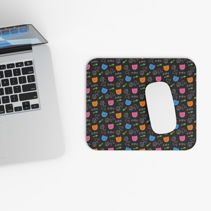 Bright Kitty Mouse Pad