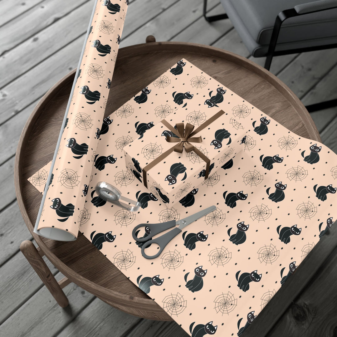 Spiderweb Cat Gift Wrap