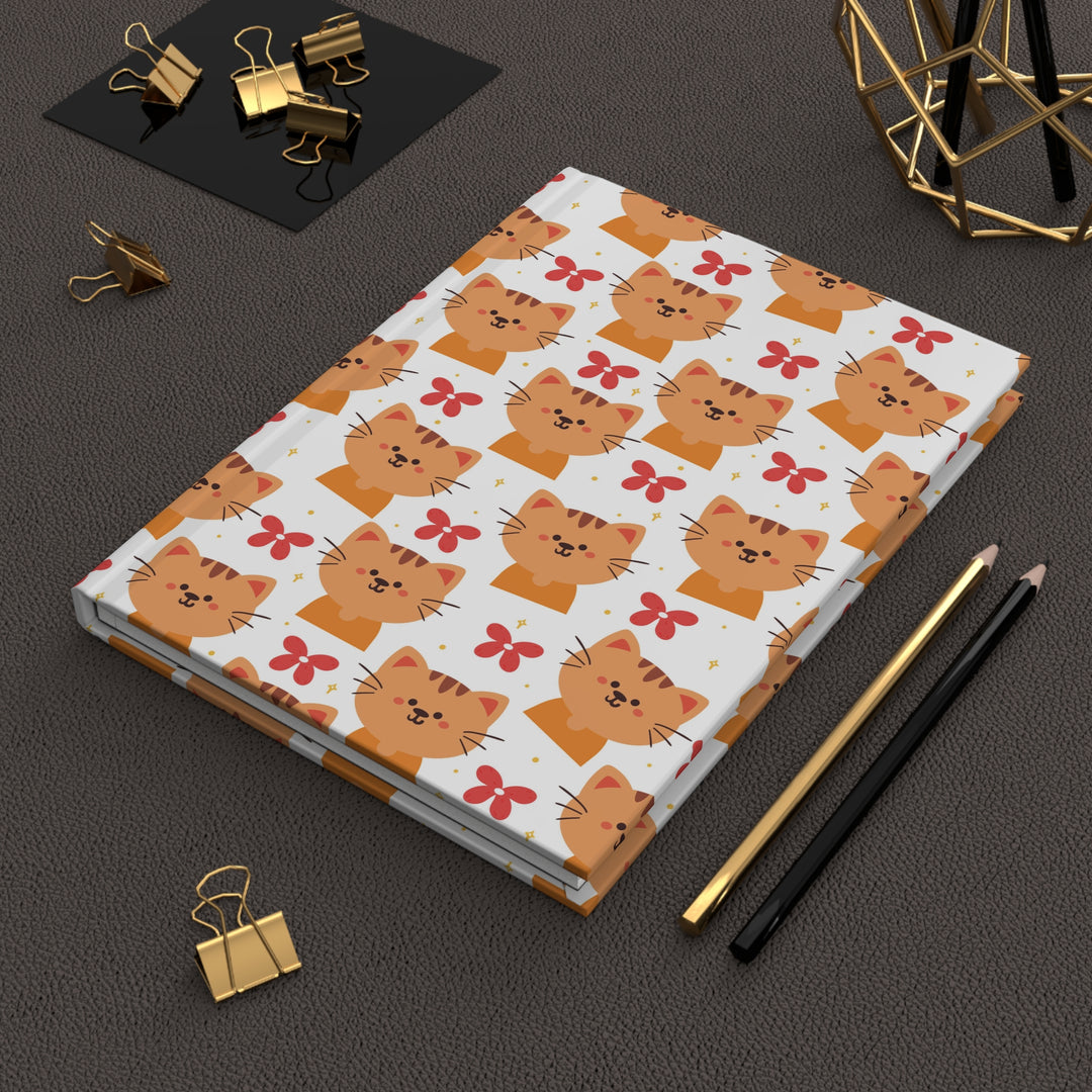 Orange Tabby Cat Hardcover Journal