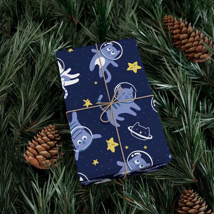 Cats in Space Gift Wrap