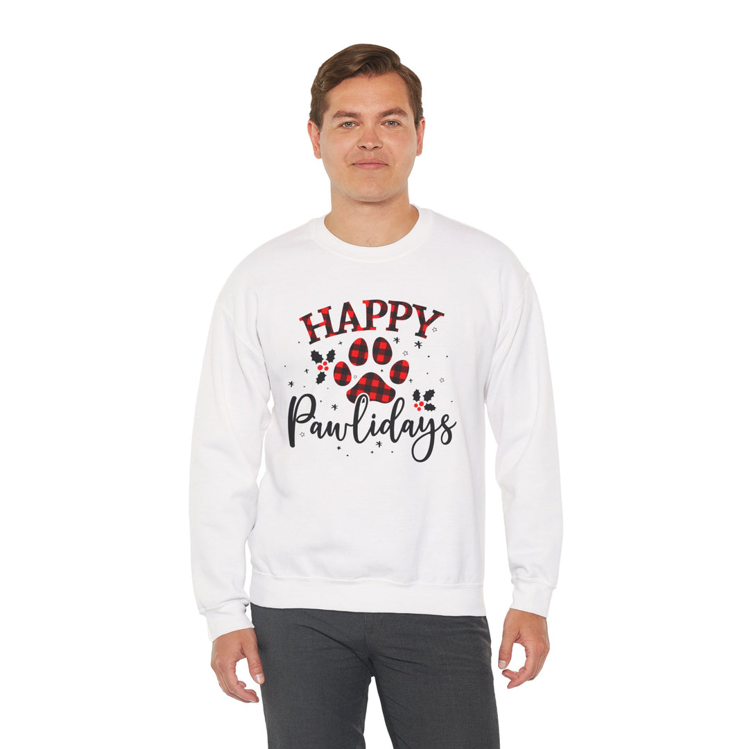 Happy Pawlidays Unisex Crewneck Sweatshirt