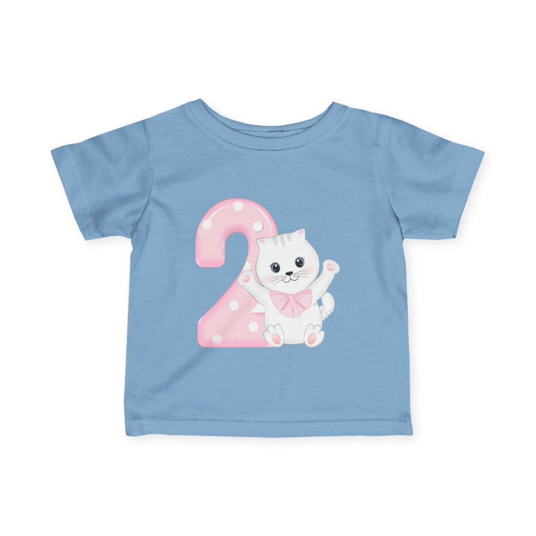 Happy 2nd Birthday Cat Infant Fine Jersey Tee
