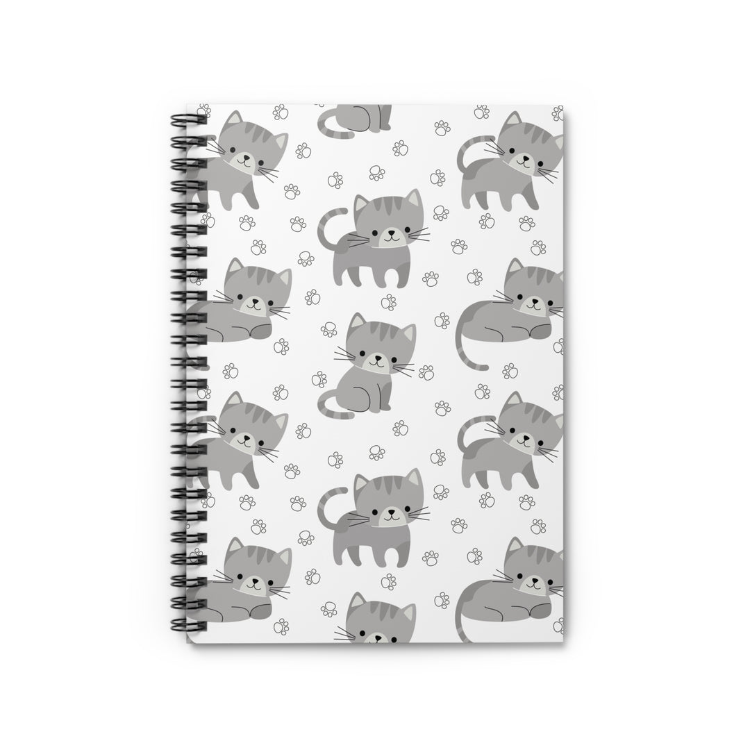 Little Gray Kitten Spiral Notebook