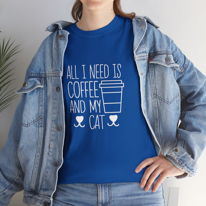 Coffee and My Cat Cotton Tee
