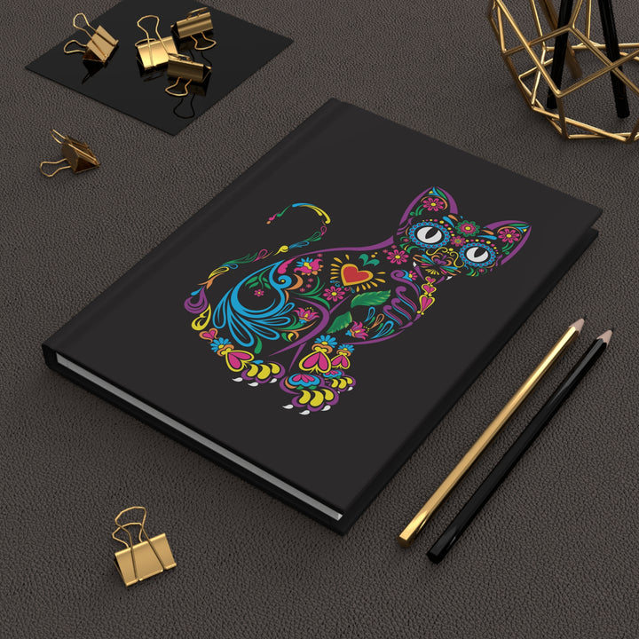 Vibrant Kitty Hardcover Journal