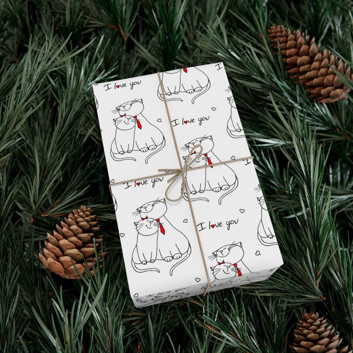 Cat Love Gift Wrap
