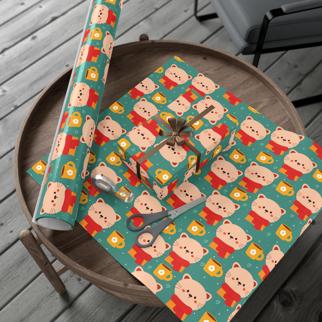 Cats in Scarves Gift Wrap