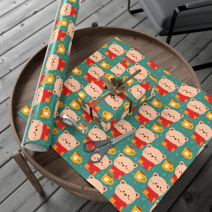 Cats in Scarves Gift Wrap