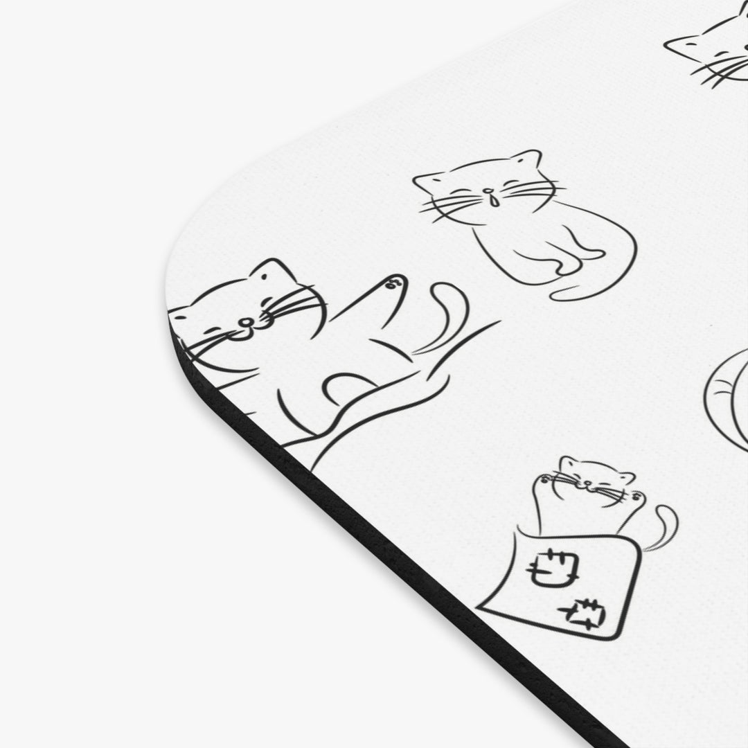 Doodle Cat Mouse Pad