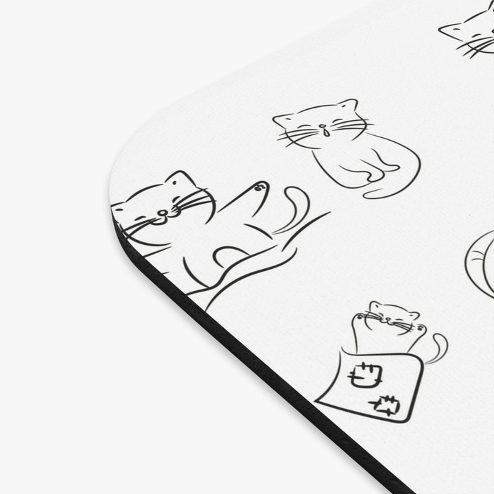 Doodle Cat Mouse Pad
