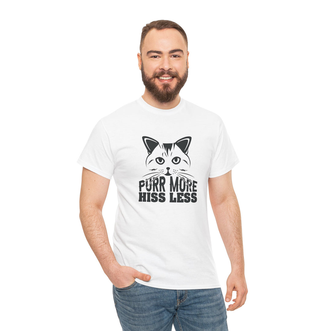 Purr More Hiss Less Cotton Tee