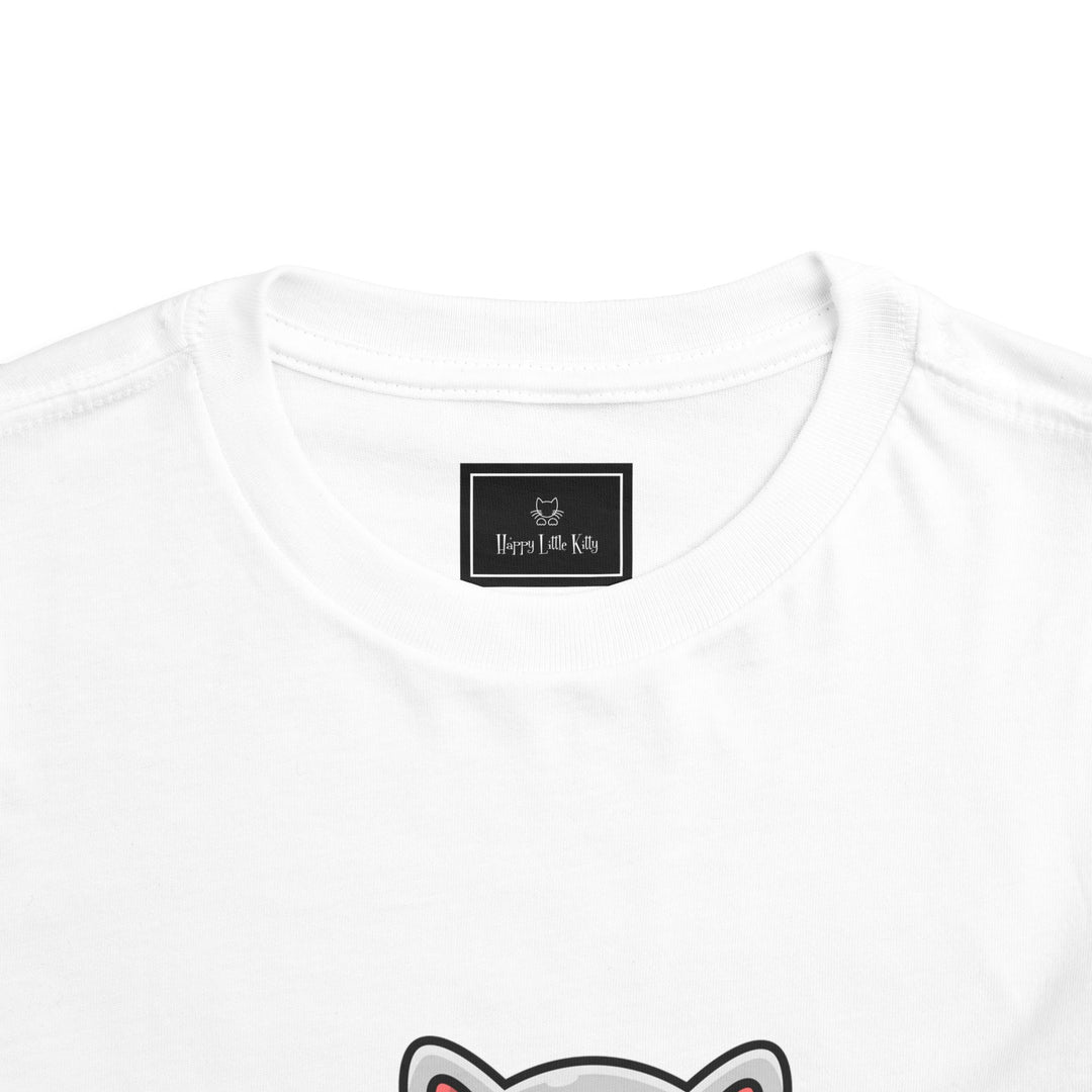 Cat Eating A Fish Toddler Tee