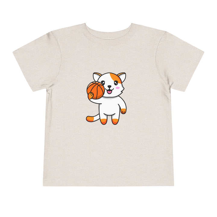 Basketball Cat Toddler Tee
