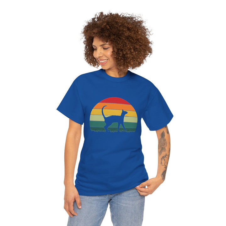 Sunset Cat Cotton Tee