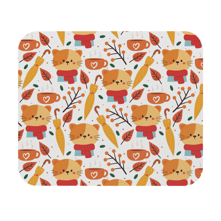 Fall Cat Mouse Pad