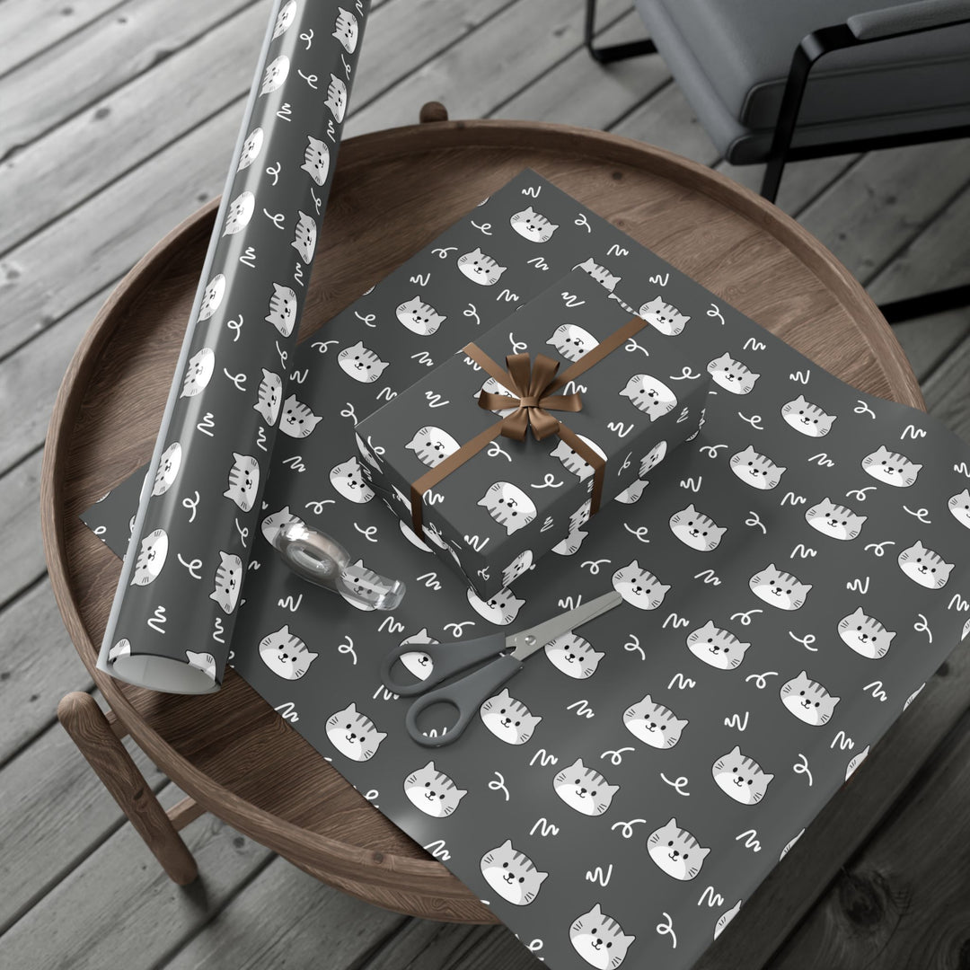 Gray Tabby Gift Wrap