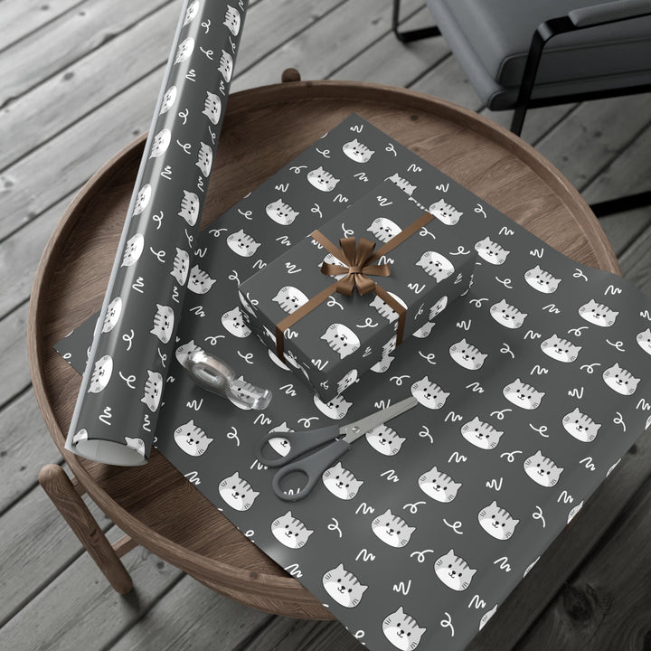 Gray Tabby Gift Wrap